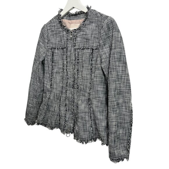 Rebecca Taylor Gray Tweed Blazer - Picture 4 of 16